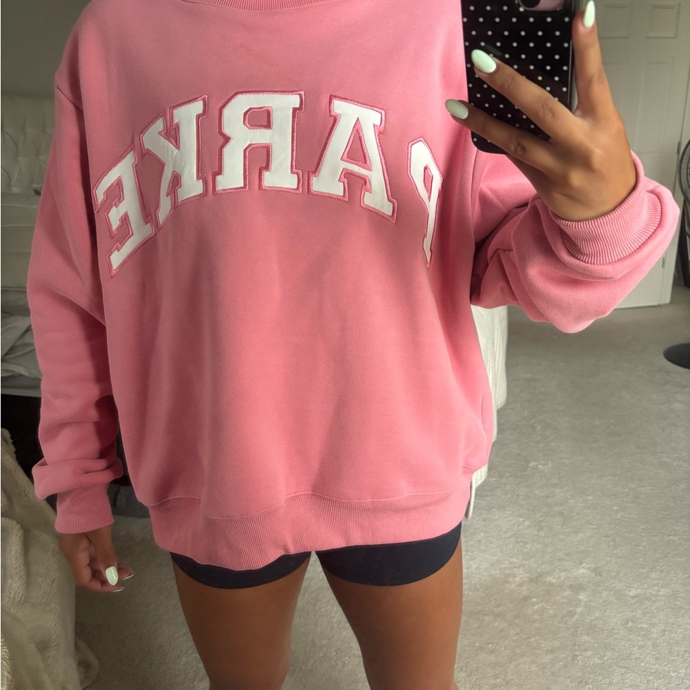 PARKE Valentine’s Day collection: bubblegum + white, hardly worn, no damage L/XL